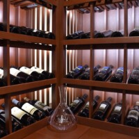 This residential wine cellar in Dallas came in a total of 10.9 ft x 10.3 ft.