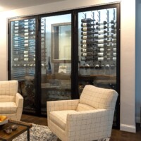 4 - Newly built small wine cellar designed to be a long-term storage for a growing wine collection.