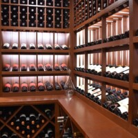 LED ribbon lights were installed in every reveal row to help create a better ambiance.